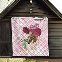 Kentucky Horse Racing Quilt Derby Mint Julep With Roses - Wonder Print Shop