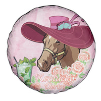 Kentucky Horse Racing Spare Tire Cover Derby Mint Julep With Roses - Wonder Print Shop