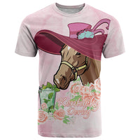 Kentucky Horse Racing T Shirt Derby Mint Julep With Roses - Wonder Print Shop