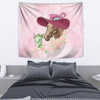 Kentucky Horse Racing Tapestry Derby Mint Julep With Roses - Wonder Print Shop