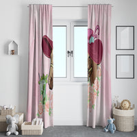 Kentucky Horse Racing Window Curtain Derby Mint Julep With Roses - Wonder Print Shop