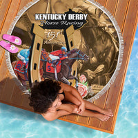 Kentucky Horse Racing Beach Blanket 151st Anniversary Race For The Roses LT14