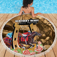 Kentucky Horse Racing Beach Blanket 151st Anniversary Race For The Roses LT14