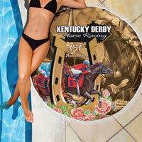 Kentucky Horse Racing Beach Blanket 151st Anniversary Race For The Roses LT14