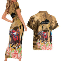 Kentucky Horse Racing Couples Matching Short Sleeve Bodycon Dress and Hawaiian Shirt 151st Anniversary Race For The Roses LT14