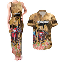 Kentucky Horse Racing Couples Matching Tank Maxi Dress and Hawaiian Shirt 151st Anniversary Race For The Roses LT14