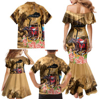 Kentucky Horse Racing Family Matching Mermaid Dress and Hawaiian Shirt 151st Anniversary Race For The Roses LT14