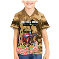Kentucky Horse Racing Family Matching Mermaid Dress and Hawaiian Shirt 151st Anniversary Race For The Roses LT14