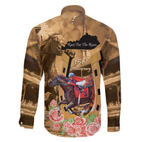 Kentucky Horse Racing Family Matching Off The Shoulder Long Sleeve Dress and Hawaiian Shirt 151st Anniversary Race For The Roses LT14