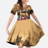 Kentucky Horse Racing Family Matching Off Shoulder Maxi Dress and Hawaiian Shirt 151st Anniversary Race For The Roses LT14