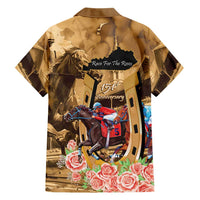 Kentucky Horse Racing Family Matching Short Sleeve Bodycon Dress and Hawaiian Shirt 151st Anniversary Race For The Roses LT14