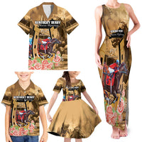 Kentucky Horse Racing Family Matching Tank Maxi Dress and Hawaiian Shirt 151st Anniversary Race For The Roses LT14