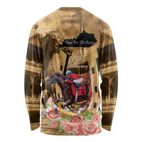 Kentucky Horse Racing Long Sleeve Shirt 151st Anniversary Race For The Roses LT14