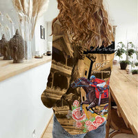 Kentucky Horse Racing Women Casual Shirt 151st Anniversary Race For The Roses LT14