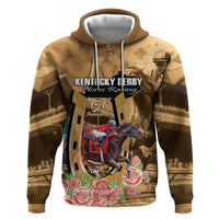 Kentucky Horse Racing Zip Hoodie 151st Anniversary Race For The Roses LT14