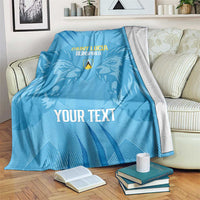 Custom Saint Lucia Cricket Blanket Go Champions Beinspired