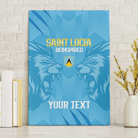 Custom Saint Lucia Cricket Canvas Wall Art Go Champions Beinspired