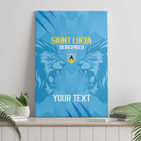 Custom Saint Lucia Cricket Canvas Wall Art Go Champions Beinspired