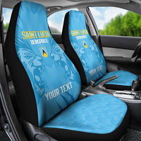 Custom Saint Lucia Cricket Car Seat Cover Go Champions Beinspired