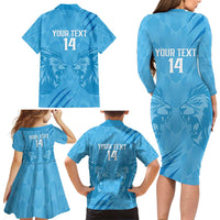 Custom Saint Lucia Cricket Family Matching Long Sleeve Bodycon Dress and Hawaiian Shirt Go Champions Beinspired