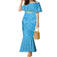 Custom Saint Lucia Cricket Family Matching Mermaid Dress and Hawaiian Shirt Go Champions Beinspired