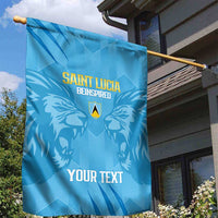 Custom Saint Lucia Cricket Garden Flag Go Champions Beinspired
