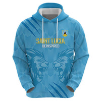 Custom Saint Lucia Cricket Hoodie Go Champions Beinspired
