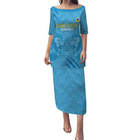 Custom Saint Lucia Cricket Puletasi Go Champions Beinspired