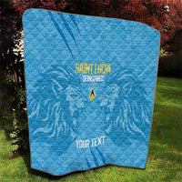 Custom Saint Lucia Cricket Quilt Go Champions Beinspired