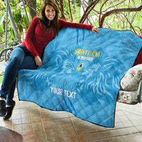 Custom Saint Lucia Cricket Quilt Go Champions Beinspired
