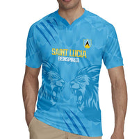 Custom Saint Lucia Cricket Rugby Jersey Go Champions Beinspired