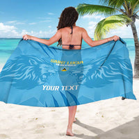 Custom Saint Lucia Cricket Sarong Go Champions Beinspired