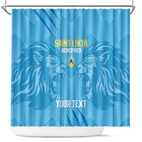 Custom Saint Lucia Cricket Shower Curtain Go Champions Beinspired