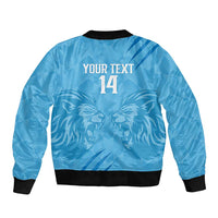 Custom Saint Lucia Cricket Sleeve Zip Bomber Jacket Go Champions Beinspired