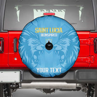 Custom Saint Lucia Cricket Spare Tire Cover Go Champions Beinspired