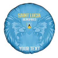 Custom Saint Lucia Cricket Spare Tire Cover Go Champions Beinspired