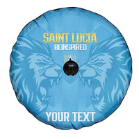 Custom Saint Lucia Cricket Spare Tire Cover Go Champions Beinspired