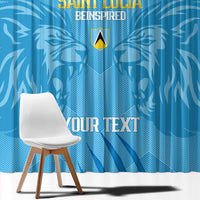 Custom Saint Lucia Cricket Window Curtain Go Champions Beinspired