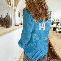 Custom Saint Lucia Cricket Women Casual Shirt Go Champions Beinspired