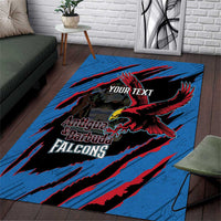 Custom Antigua and Barbuda Cricket Area Rug Go Champions Falcons