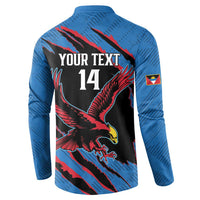 Custom Antigua and Barbuda Cricket Button Sweatshirt Go Champions Falcons