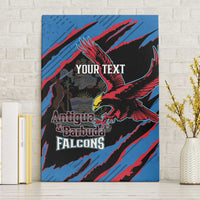 Custom Antigua and Barbuda Cricket Canvas Wall Art Go Champions Falcons