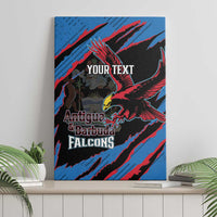 Custom Antigua and Barbuda Cricket Canvas Wall Art Go Champions Falcons