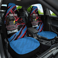 Custom Antigua and Barbuda Cricket Car Seat Cover Go Champions Falcons
