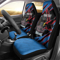 Custom Antigua and Barbuda Cricket Car Seat Cover Go Champions Falcons