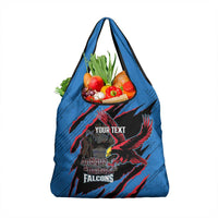 Custom Antigua and Barbuda Cricket Grocery Bag Go Champions Falcons