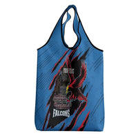 Custom Antigua and Barbuda Cricket Grocery Bag Go Champions Falcons