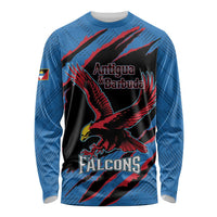 Custom Antigua and Barbuda Cricket Long Sleeve Shirt Go Champions Falcons