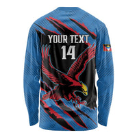 Custom Antigua and Barbuda Cricket Long Sleeve Shirt Go Champions Falcons