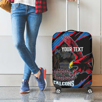 Custom Antigua and Barbuda Cricket Luggage Cover Go Champions Falcons